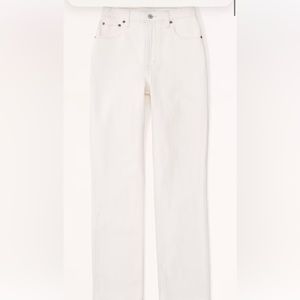 White jeans curve love abercrombie LONG